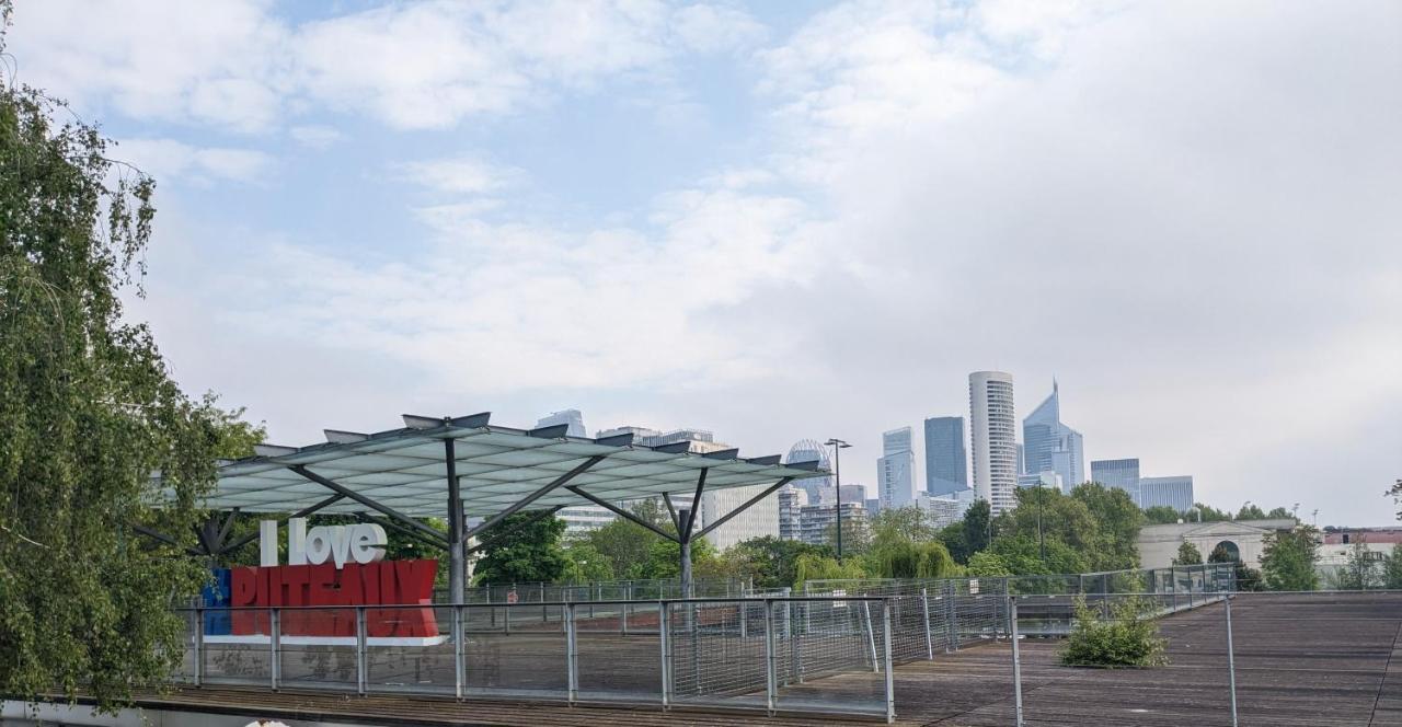 Puteaux- La Defense Arena Appartement Vue Tour Eiffel エクステリア 写真